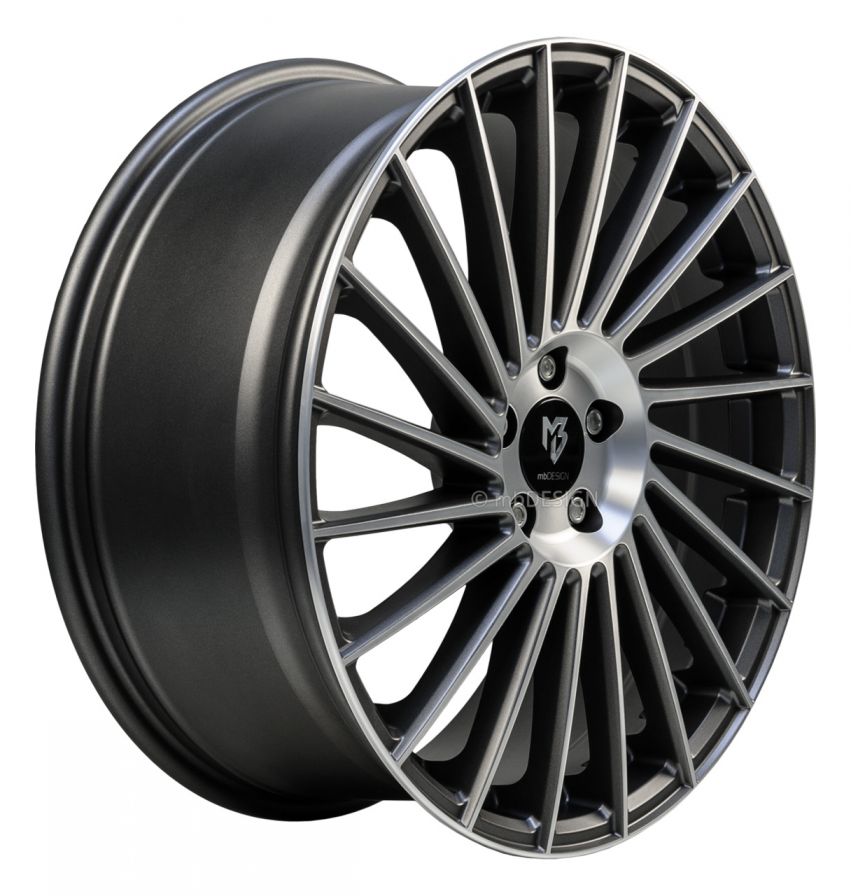 mbDESIGN<br>VR3 - Mattgrau poliert (19x8.5)